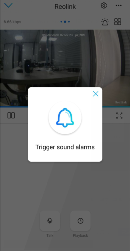 Trigger sound alarms